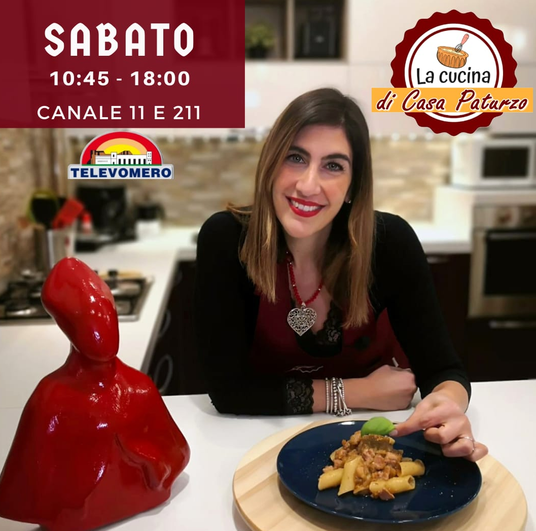 San Gennaro ceramic piece on regional cooking show